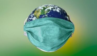The world wearing mask