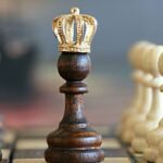 The pawn promoting as queen