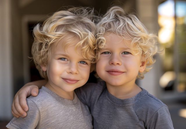 The twin boys