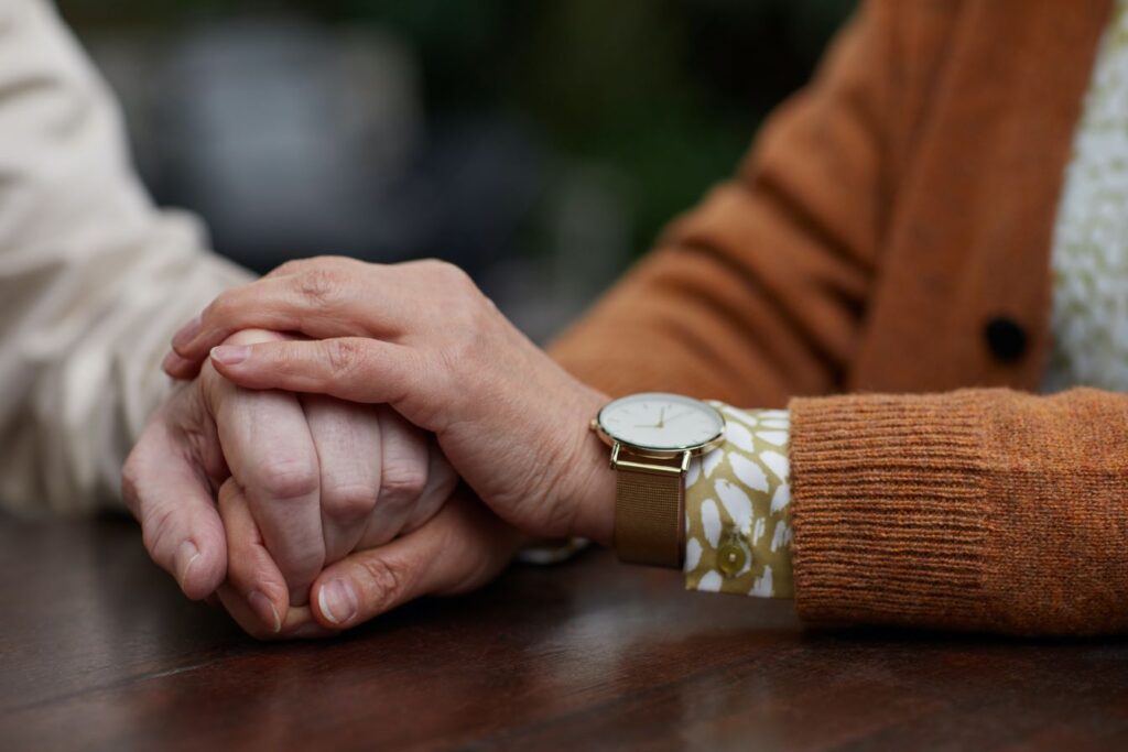 Holding hands with care
