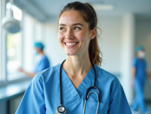 smiling doctor A doctor smile with happy