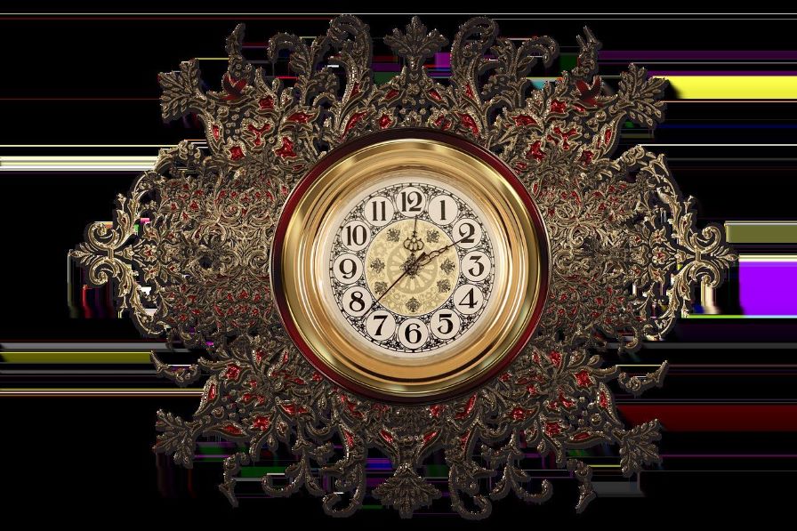 Clock with grand look