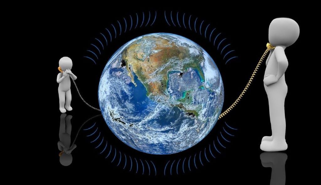 Communication with landline